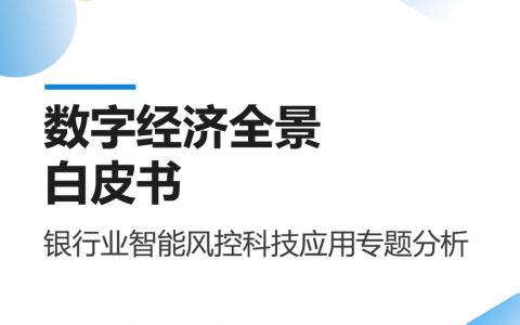 易观分析：2022数字经济全景白皮书-银行业智能风控科技应用专题分析（21页）