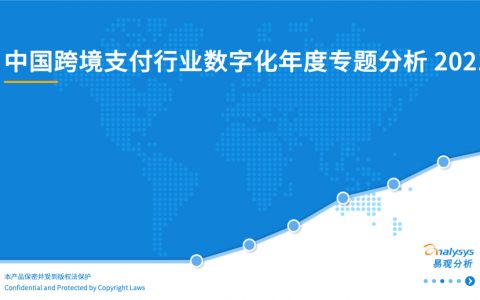 易观智库：2021中国跨境支付行业数字化年度专题分析（42页）