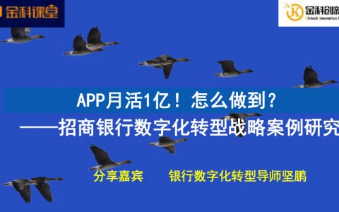 APP月活1亿！怎么做到？——招商银行数字化转型战略案例研究