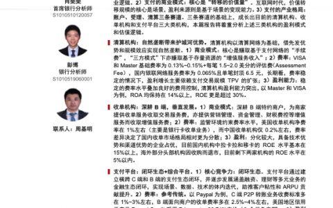 金融科技行业前沿系列报告之十三：支付，赛道比较与估值逻辑（28页）