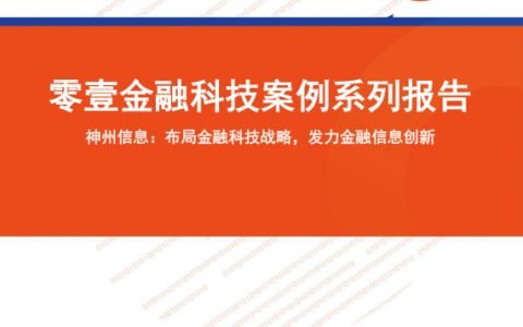 金融科技案例系列报告神州信息布局金融科技战略发力金融信息创新（18页）