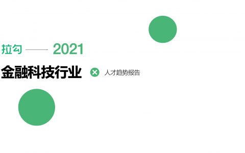 2021金融科技行业人才趋势报告（27页）