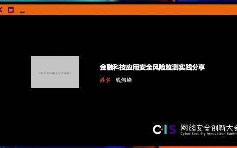 金融科技应用安全风险监测实践分享（17页）