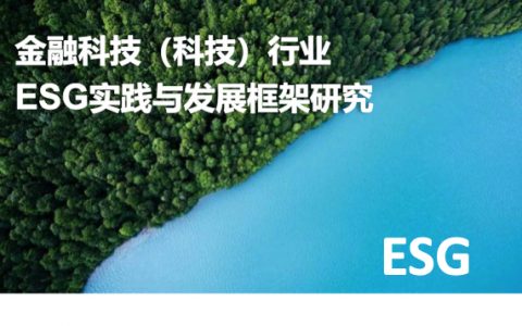 蚂蚁集团：2023金融科技科技行业ESG实践与发展框架研究报告（50页）