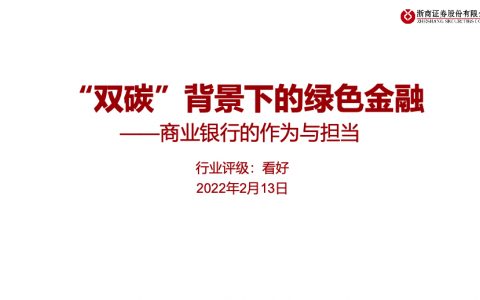 银行业商业银行的作为与担当双碳背景下的绿色金融（42页）