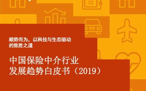普华永道：2019中国保险中介行业发展趋势白皮书（40页）