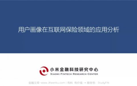 小米金融科技研究中心：用户画像在互联网保险领域的应用分析（16页）