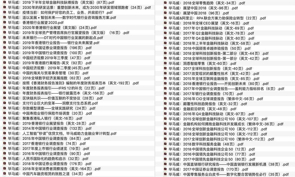 毕马威金融行业洞察报告精选