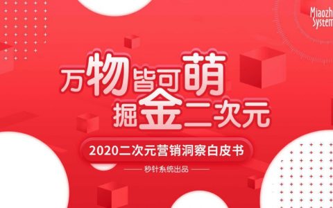 秒针系统：2020二次元营销洞察白皮书（57页）