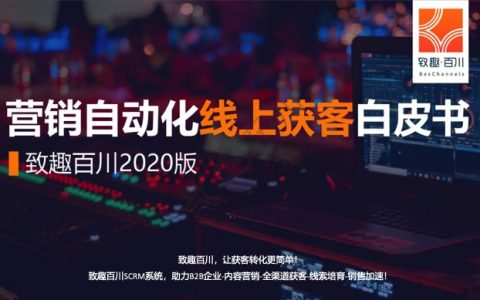 致趣百川：2020年致趣营销自动化线上获客白皮书(58页)