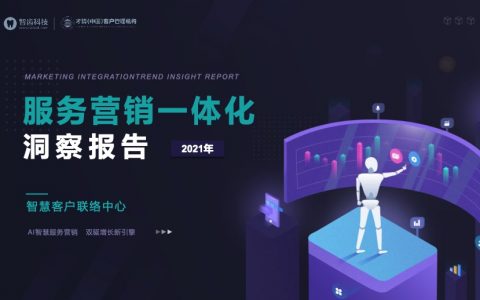 智齿科技：2021年服务营销一体化洞察报告（26页）