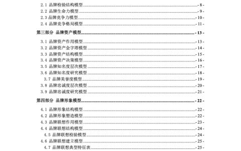 全方位品牌营销模型手册（63页）