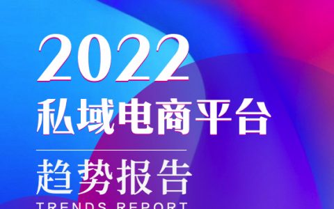 2022私域电商平台趋势报告（37页）