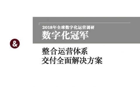 普华永道：2018年全球数字化运营调研报告