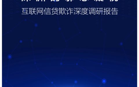 鲲鱼科技：互联网信贷欺诈深度调研报告（64页）