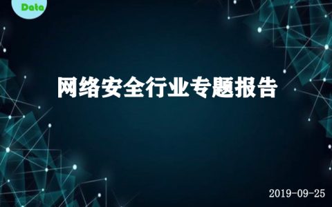 SeeData：网络信息安全行业专题报告(26页)