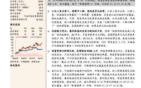 宁波银行-深耕中小微发力财富管理的城商行标杆（35页）