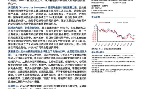 财富管理行业专题黑石集团另类投资领头羊（24页）